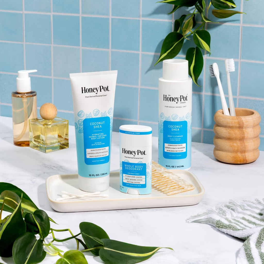 The Honey Pot Company Coconut Shea Whole Body Deodorant — Aluminum-Free, 72-Hour Odor Control