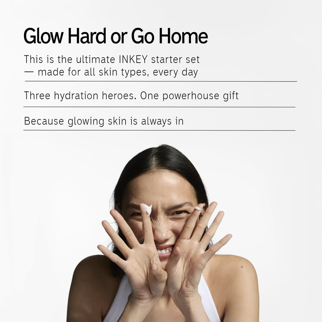The INKEY List Glow Hard or Go Home Gift Set – Hydration Trio