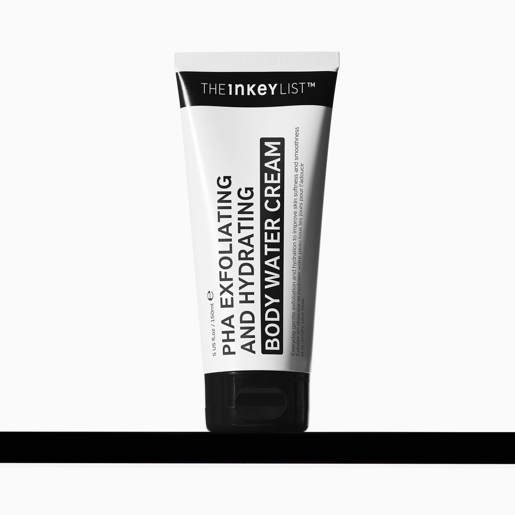 The INKEY List PHA Body Water Cream 5oz – 2-in-1 Exfoliating Hydration