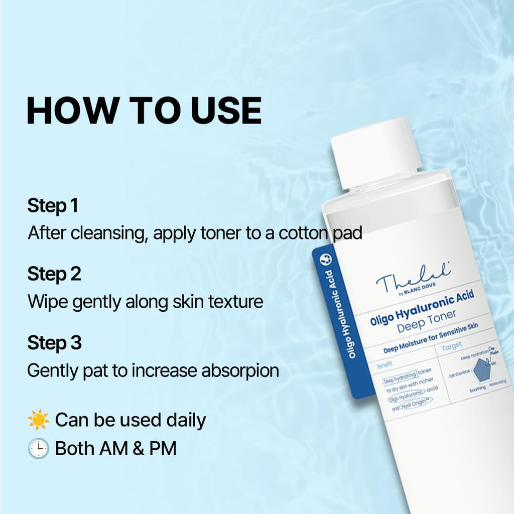 Oligo Hyaluronic Hydrating Toner – Vegan, Alcohol-Free (200ml) | THE LAB BY BLANC DOUX