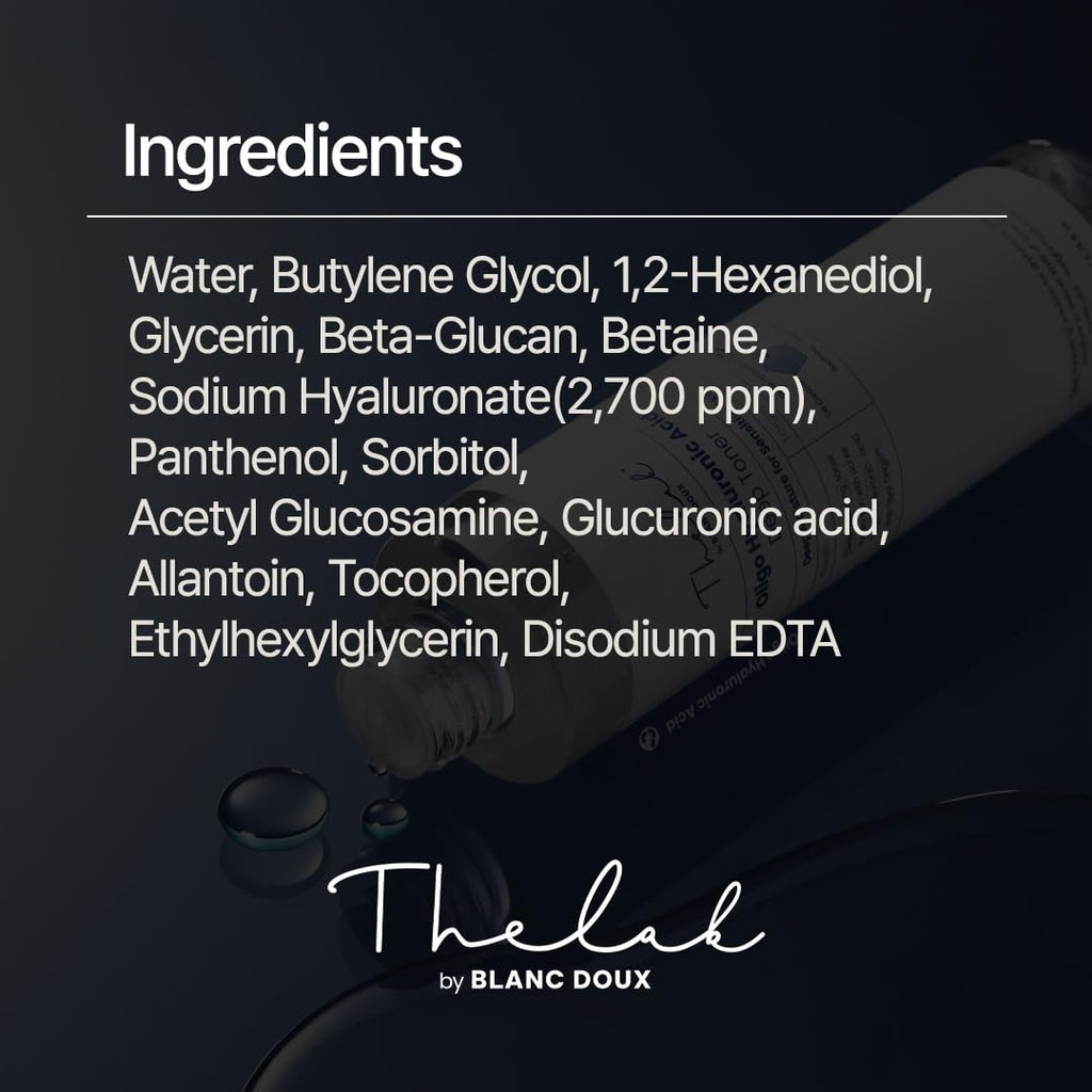 Oligo Hyaluronic Hydrating Toner – Vegan, Alcohol-Free (200ml) | THE LAB BY BLANC DOUX