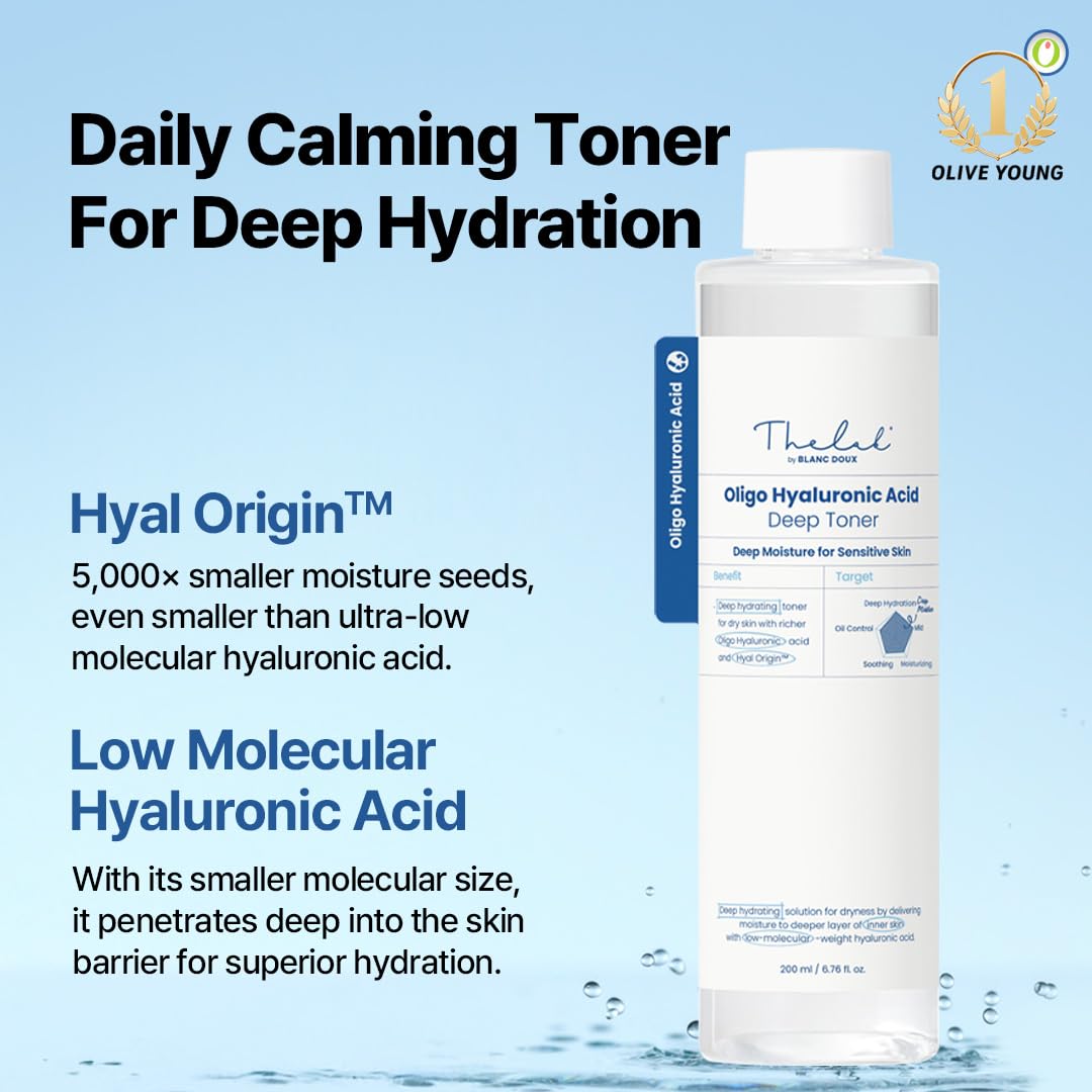 Oligo Hyaluronic Hydrating Toner – Vegan, Alcohol-Free (200ml) | THE LAB BY BLANC DOUX