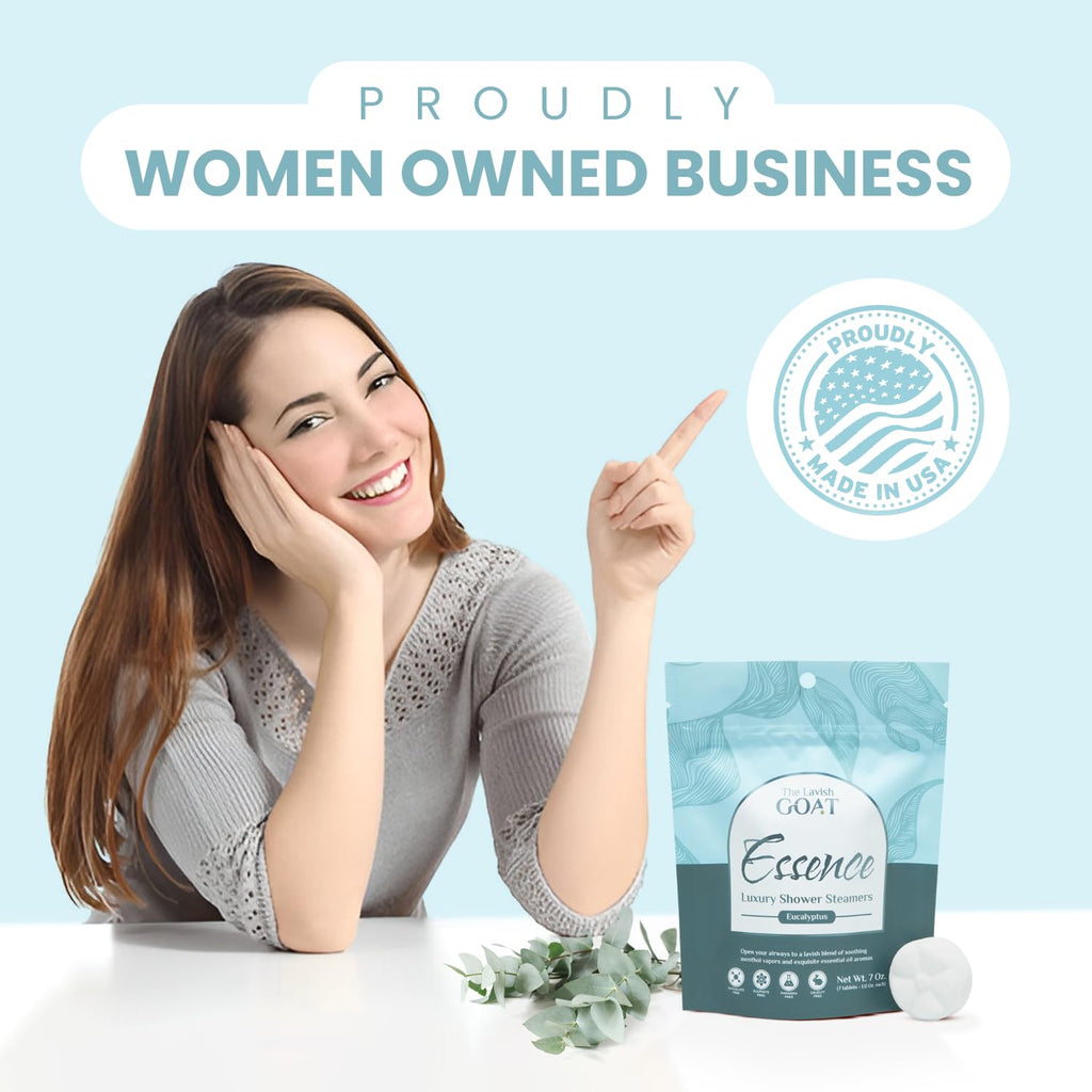 TLG Essence Shower Steamers 7 Pack – USA Made, Extra Eucalyptus & Menthol | The Lavish Goat
