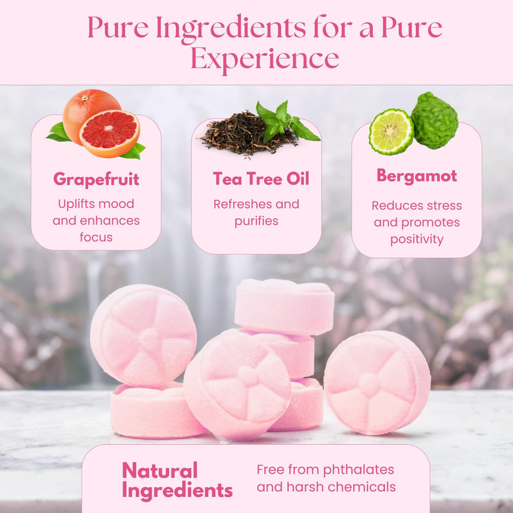 TLG Revitalize Shower Steamers – 7-Pack USA Made with Menthol & Citrus | The Lavish Goat
