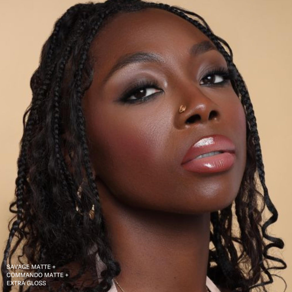 The Lip Bar Commando Nonstop Liquid Matte Lipstick – Peachy Nude, Long-Wearing, High Pigment