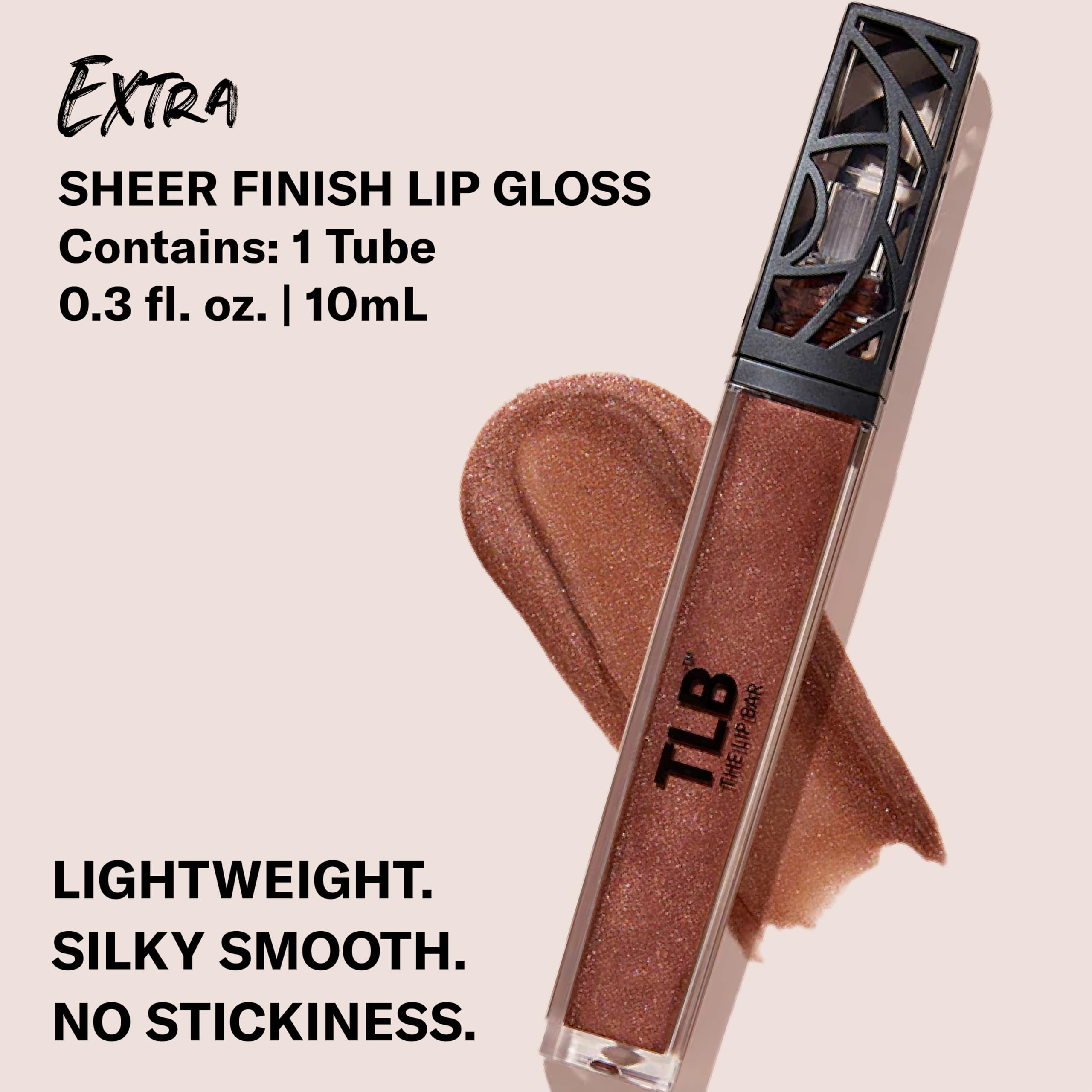 The Lip Bar Extra Brown Shimmer Lip Gloss – Gloss Up Sheer Finish