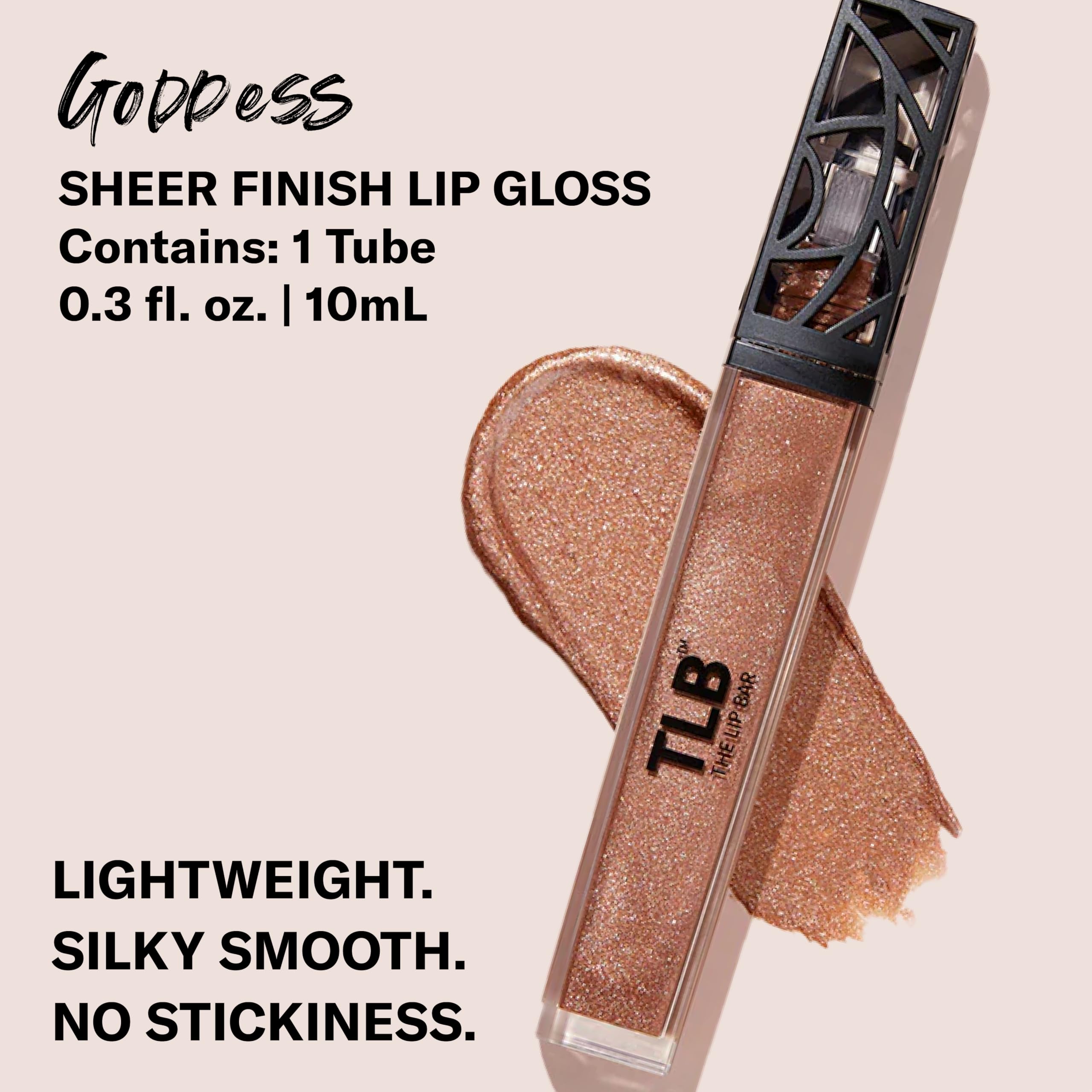 The Lip Bar Goddess Lip Gloss - Golden Bronze Shimmer, Sheer & Non-Sticky