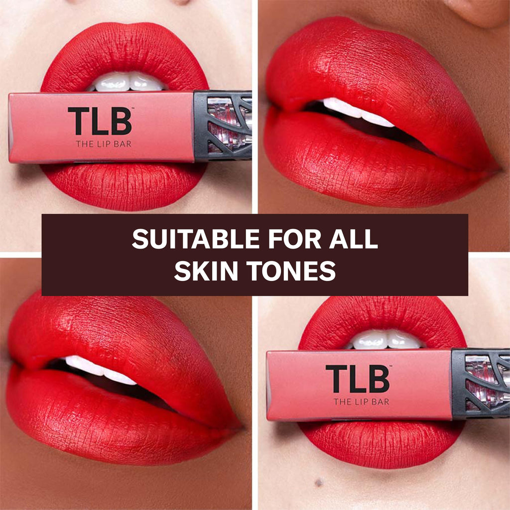 The Lip Bar - Nonstop Liquid Matte Lipstick in Hot Mama (Deep Rich Brown) | High Pigment, One-Swipe, Long-Lasting