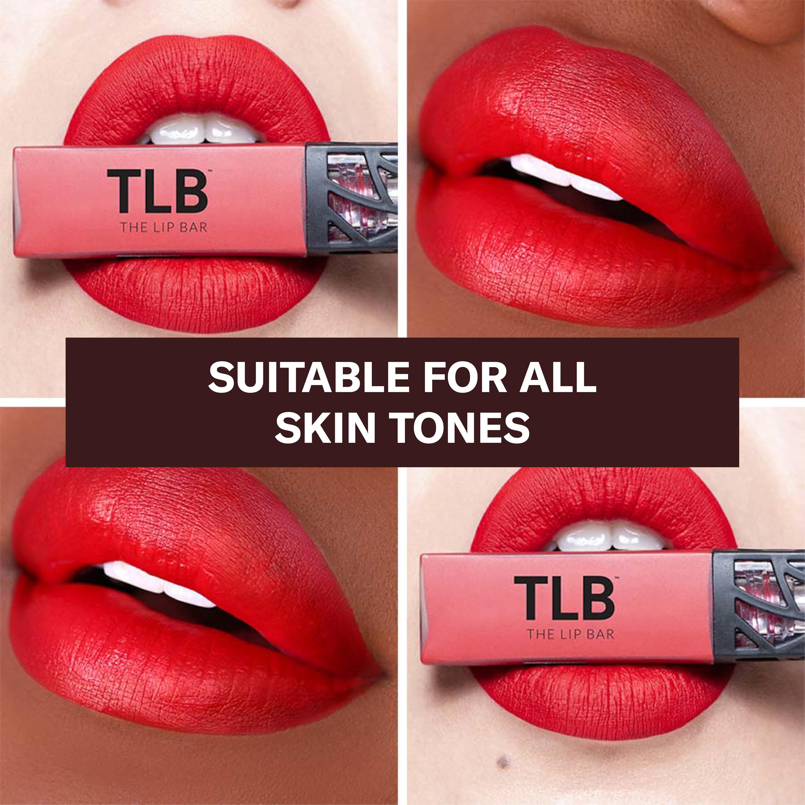 The Lip Bar - Nonstop Liquid Matte Lipstick in Hot Mama (Deep Rich Brown) | High Pigment, One-Swipe, Long-Lasting
