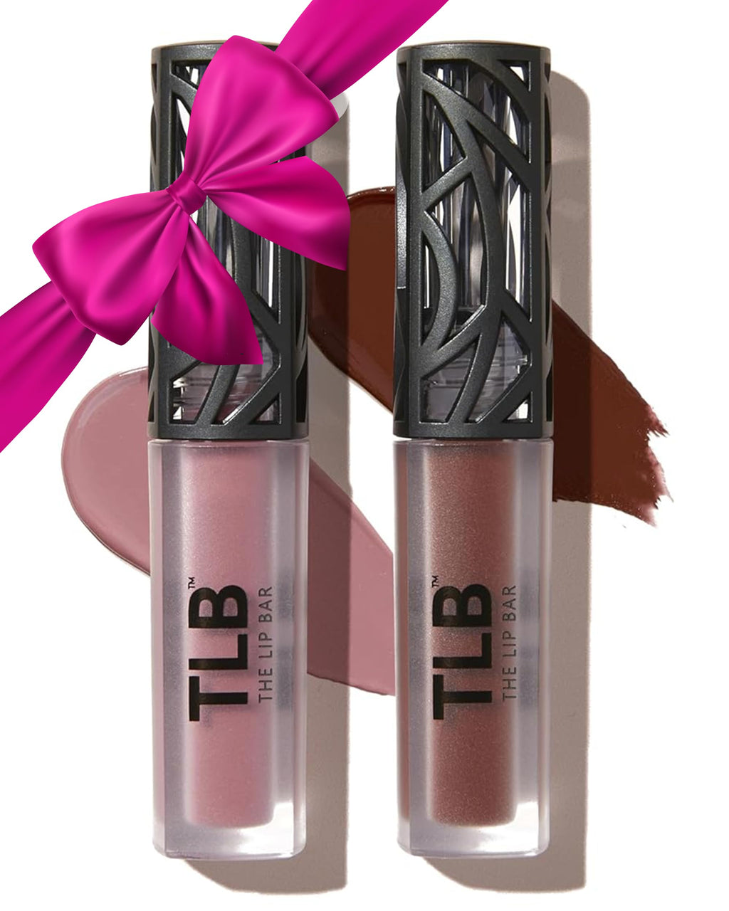 The Lip Bar Nonstop Liquid Matte Lipstick Mini 2-Pack — Curlfriend (Mauve Pink) + Savage (Chocolate Red-Brown)