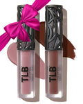 The Lip Bar Nonstop Liquid Matte Lipstick Mini 2-Pack — Curlfriend (Mauve Pink) + Savage (Chocolate Red-Brown)