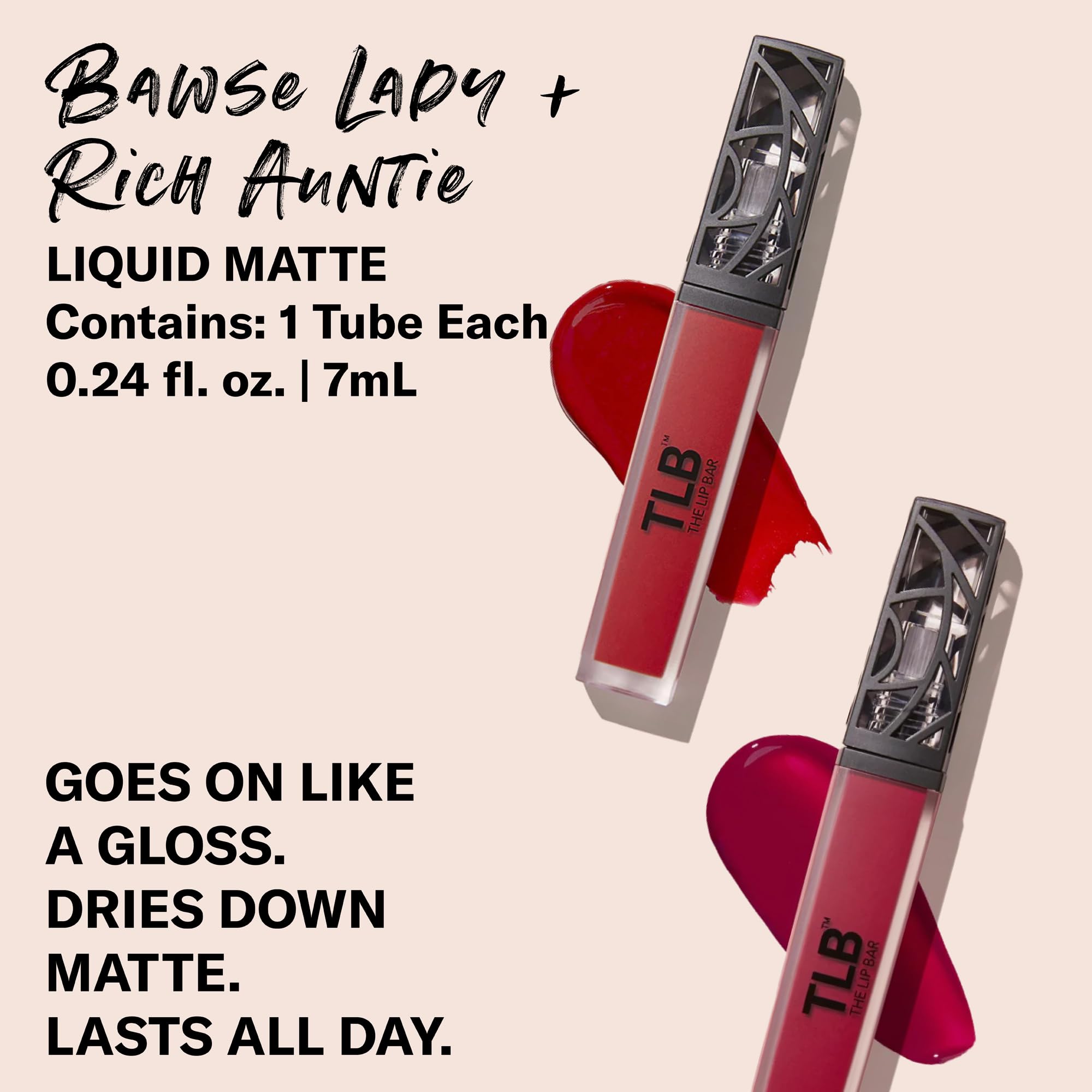 The Lip Bar Nonstop Liquid Matte Lipstick Mini 2-Pack – Bawse Lady & Rich Auntie