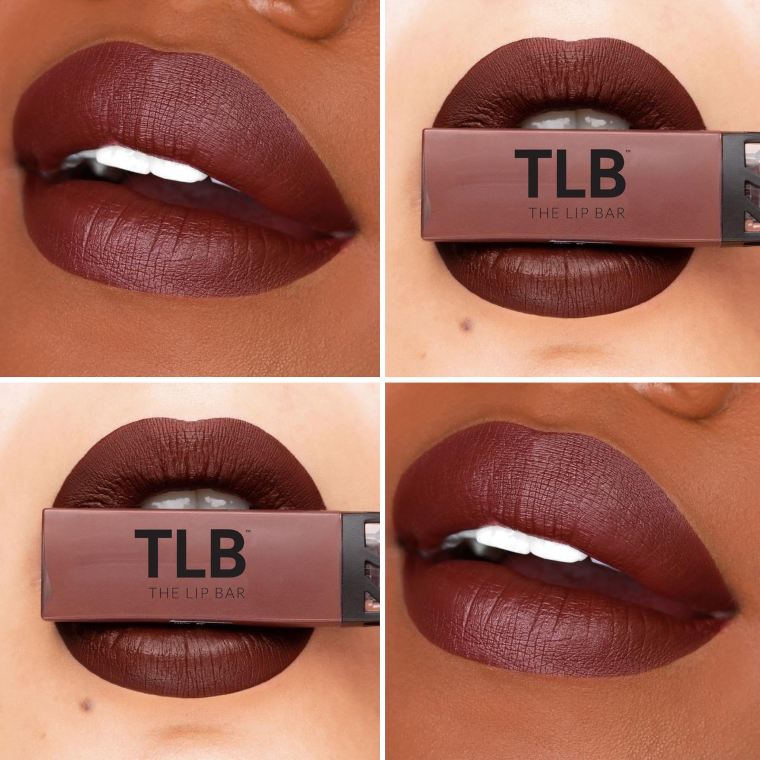 The Lip Bar Nonstop Liquid Matte Lipstick Mini 2-Pack: Naturalista + Low Key | Long-Lasting, Jojoba Oil, Vitamin E, Vegan