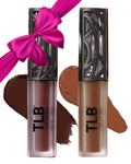 The Lip Bar Nonstop Liquid Matte Lipstick Mini 2-Pack: Naturalista + Low Key | Long-Lasting, Jojoba Oil, Vitamin E, Vegan