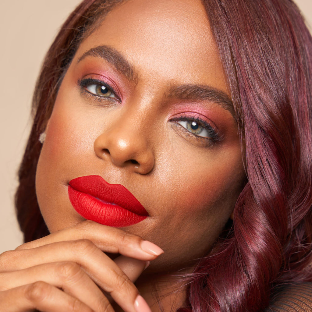 The Lip Bar - Nonstop Liquid Matte Lipstick in Hot Mama (Deep Rich Brown) | High Pigment, One-Swipe, Long-Lasting