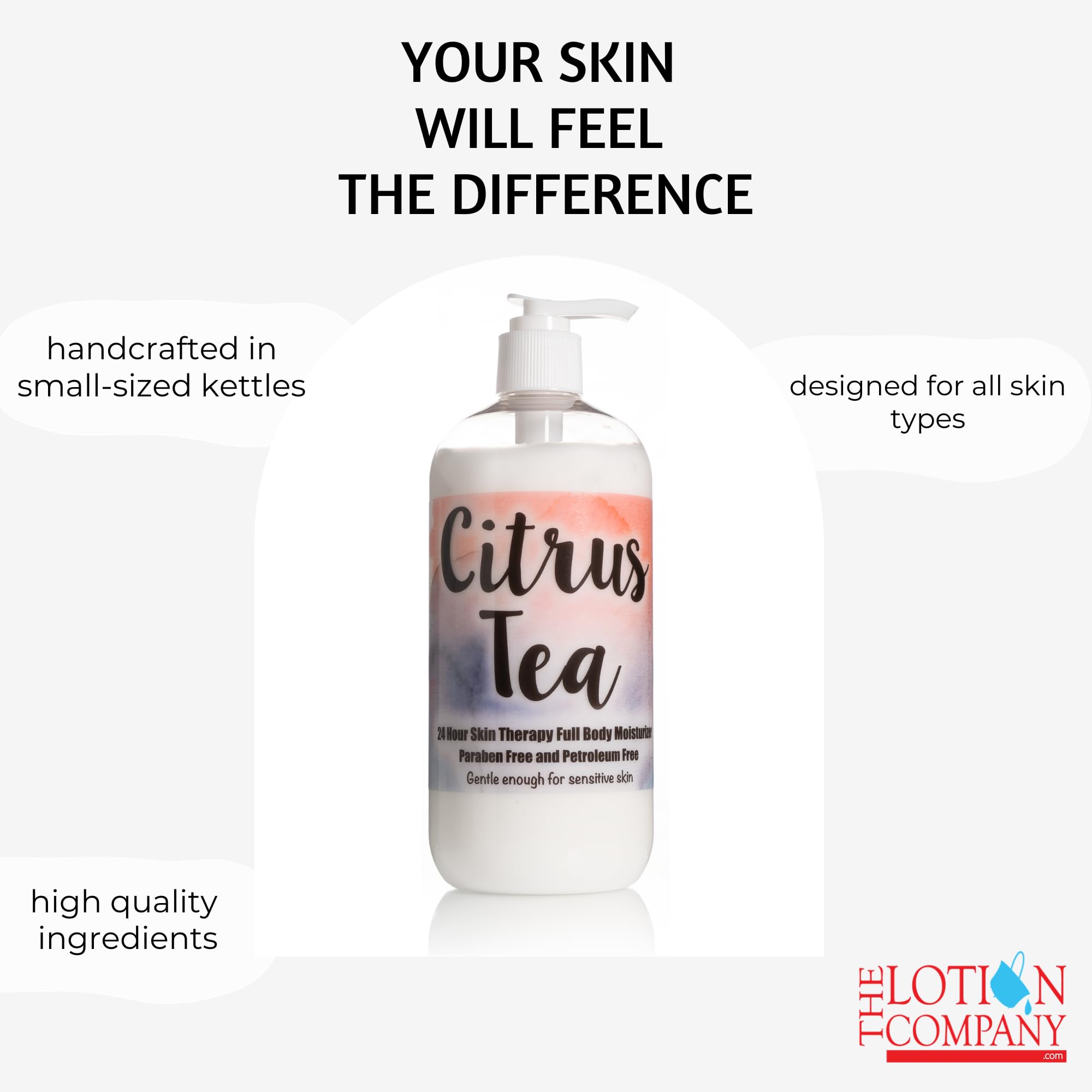 The Lotion Company 24-Hour Skin Therapy Lotion - Citrus Tea, 16 Fluid Ounce