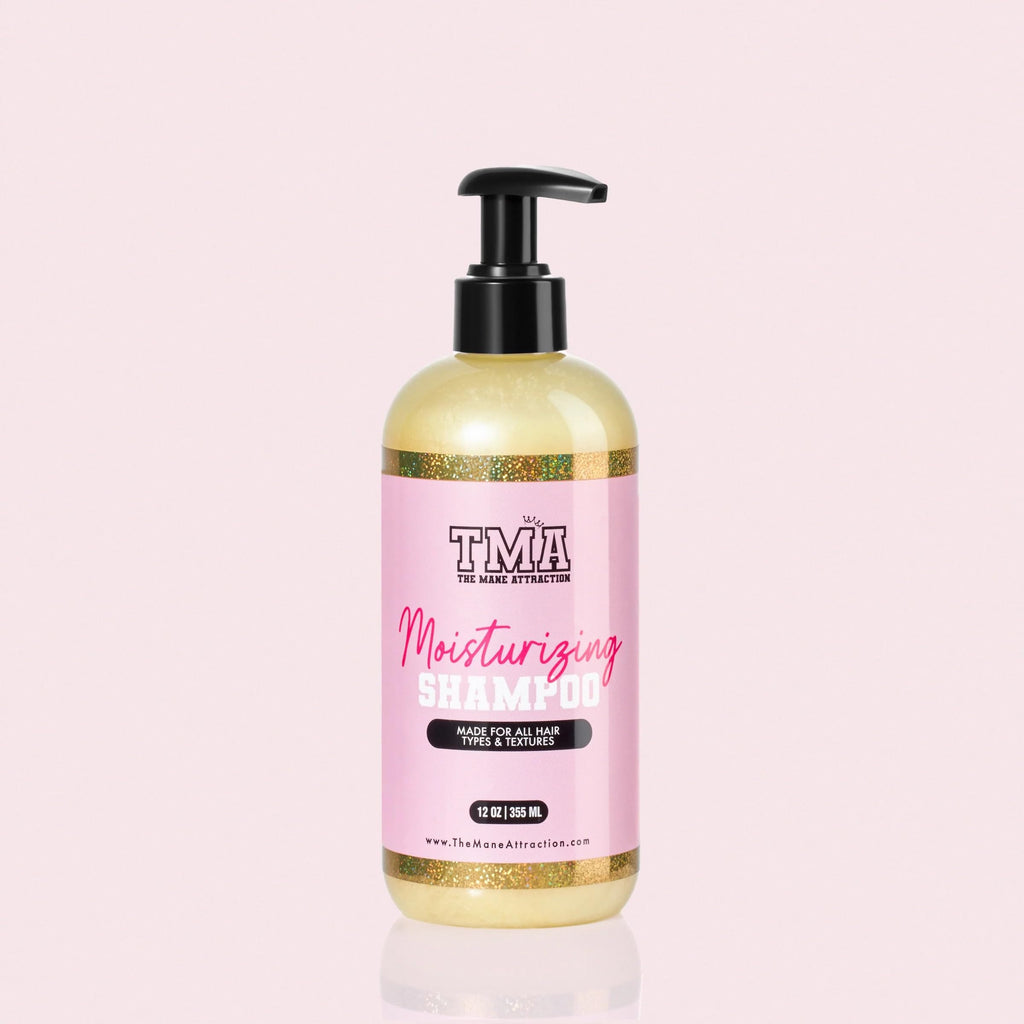 The Mane Attraction Moisturizing Shampoo – Hydrating, Sulfate-Free Cleanser for Curly & Natural Hair (12 oz)