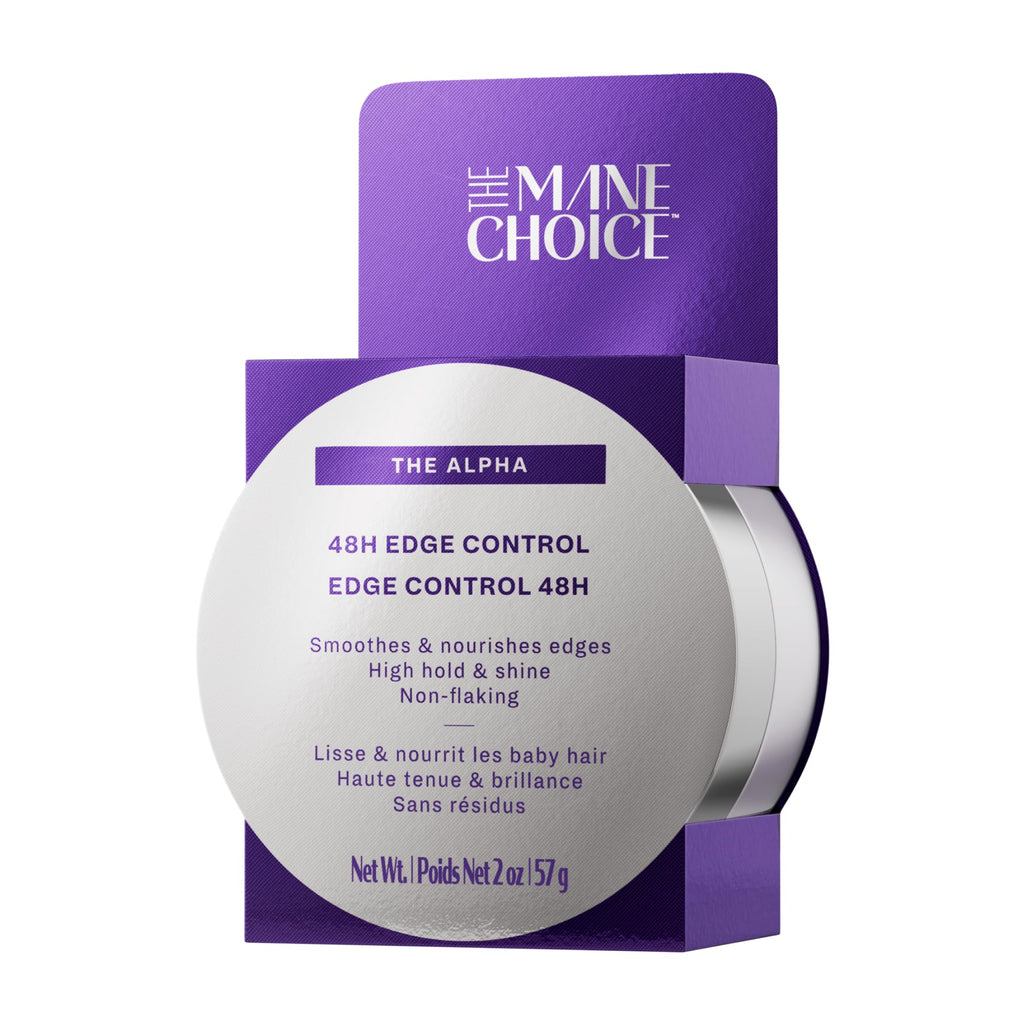 The Mane Choice The Alpha 48H Edge Control – 2 Oz, 48-Hour Hold, Shine & Nourish, Non-Flaking