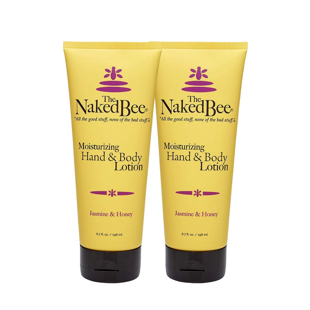 The Naked Bee Jasmine & Honey Moisturizing Hand & Body Lotion – 6.7 oz (2 Pack)