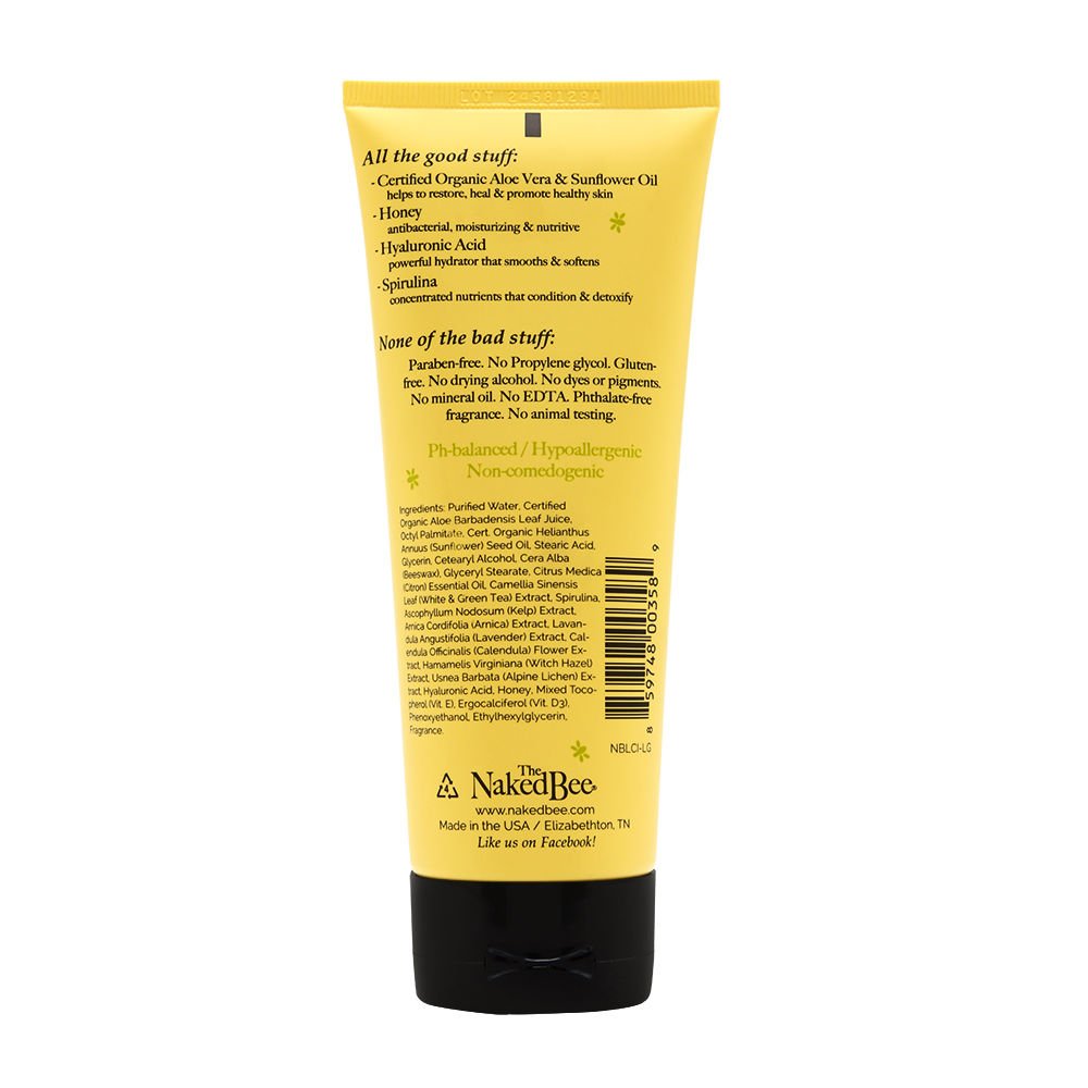 The Naked Bee Nourishing Body Lotion – Citron & Honey, 6.7 Fl oz | For All Skin Types