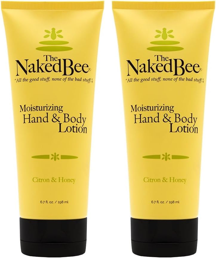 The Naked Bee Nourishing Body Lotion for All Skin Types – Citron & Honey, 6.7 oz (Pack of 2)