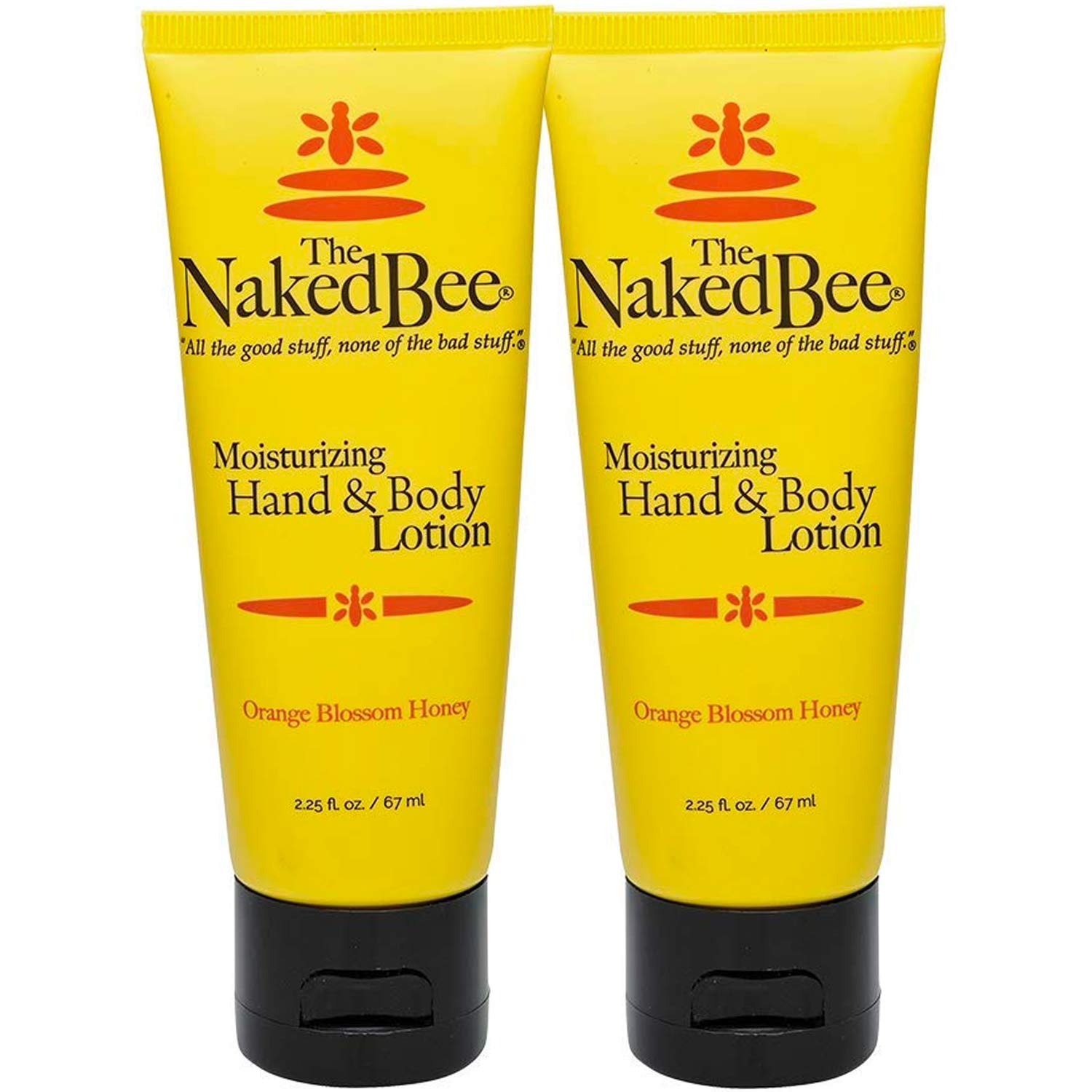 The Naked Bee Orange Blossom Honey Hand and Body Lotion 2-Pack – 2.25 oz Each