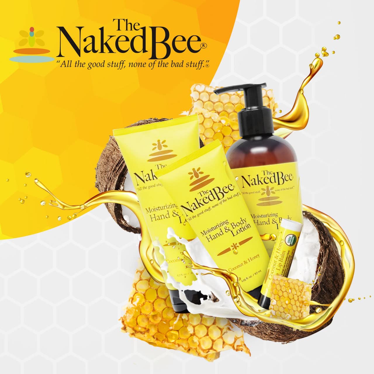 The Naked Bee Orange Blossom Honey Hand & Body Lotion 8 oz (2 Pack)