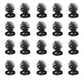 The Only One 20-Piece Halloween Black Sequins Feather Headband – 1920s Carnival Accessory