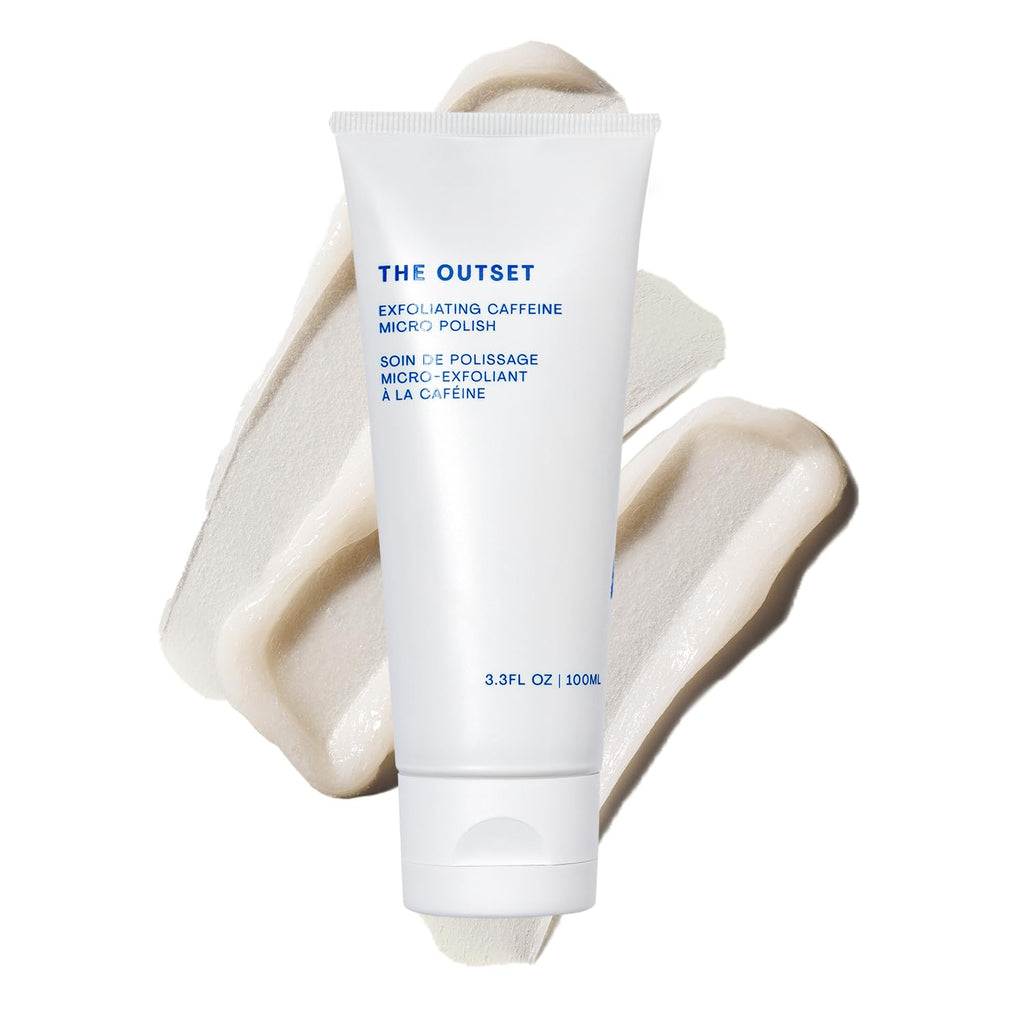The Outset Exfoliating Caffeine Micro Polish – Brightening, Gentle Daily Scrub (3.3 fl oz)