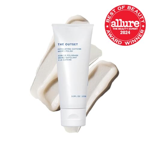 The Outset Exfoliating Caffeine Micro Polish – Brightening, Gentle Daily Scrub (3.3 fl oz)