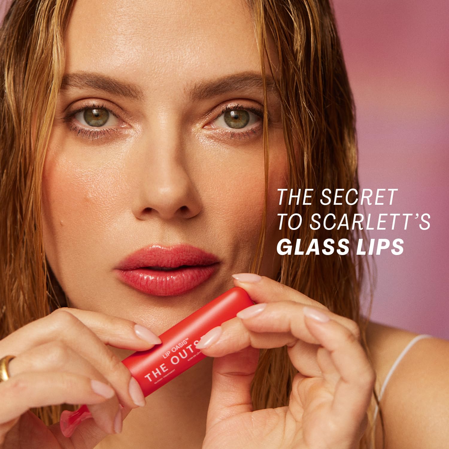 The Outset Lip Oasis Hydrating Lip Balm & Repair Serum – Clean, Vegan, Gluten-Free, Sun Kiss Tint