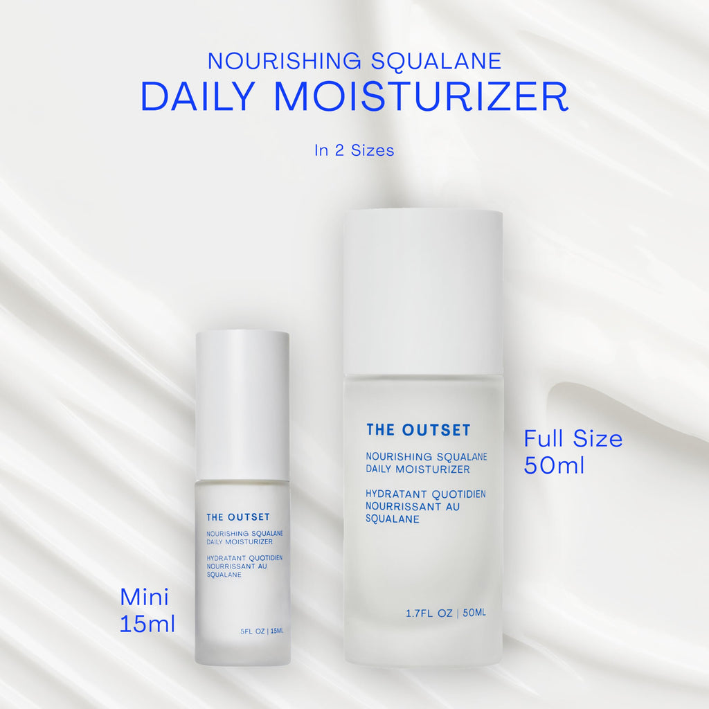 The Outset Squalane Daily Face Moisturizer – Hydrating, Fragrance-Free Vegan Skincare for Sensitive Skin