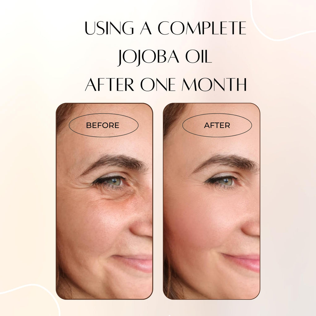 THE PURE SPLASH Jojoba Oil with Vitamins A and E – Deep Hydration & Repair | Lightweight, Non-Greasy Face & Body Oil | Antioxidant-Rich Skincare for Soft, Radiant Skin | 60ml