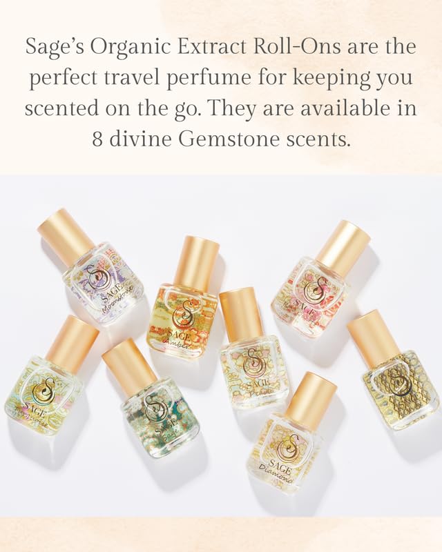 The Sage Lifestyle Sage Roll On – Fresh Cucumber & White Sage Perfume Oil (1/4 oz Travel Size)