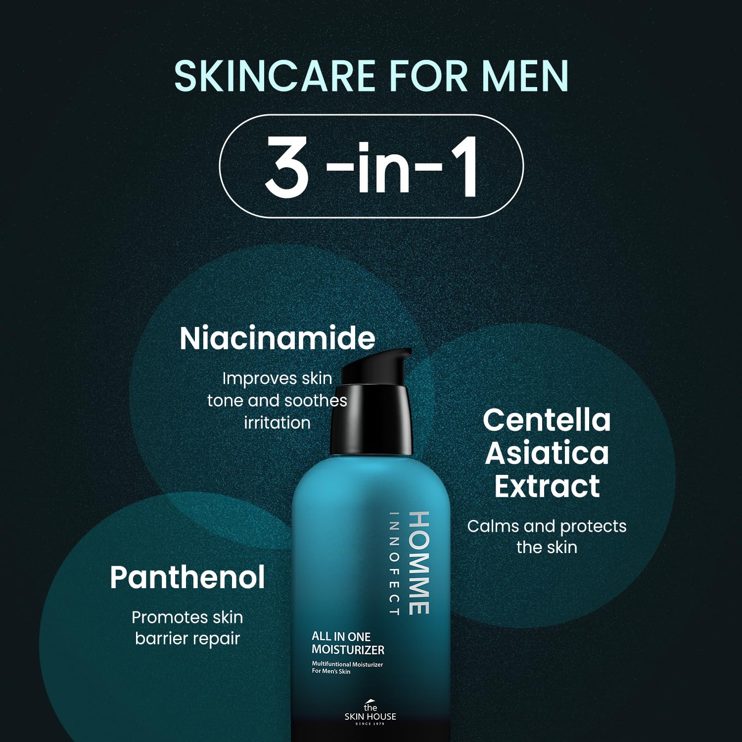 New Year Gift: The Skin House HOMME InnoFect All-in-One Skincare Duo for Men | Foaming Cleanser + 2-in-1 Moisturizer