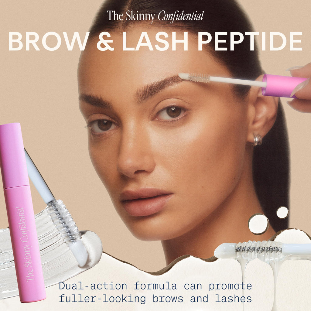 The Skinny Confidential Brow Peptide Serum – Lightweight, All-Day Hold for Brows & Lashes