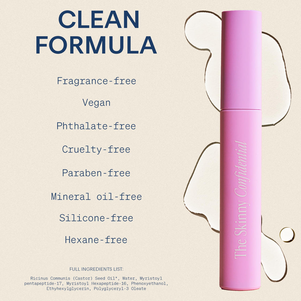 The Skinny Confidential Brow Peptide Serum – Lightweight, All-Day Hold for Brows & Lashes