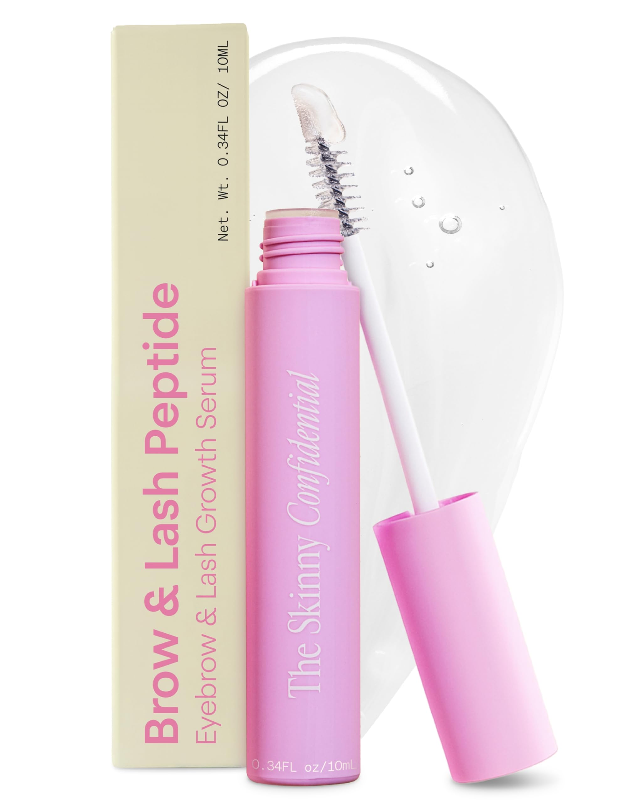 The Skinny Confidential Brow Peptide Serum – Lightweight, All-Day Hold for Brows & Lashes