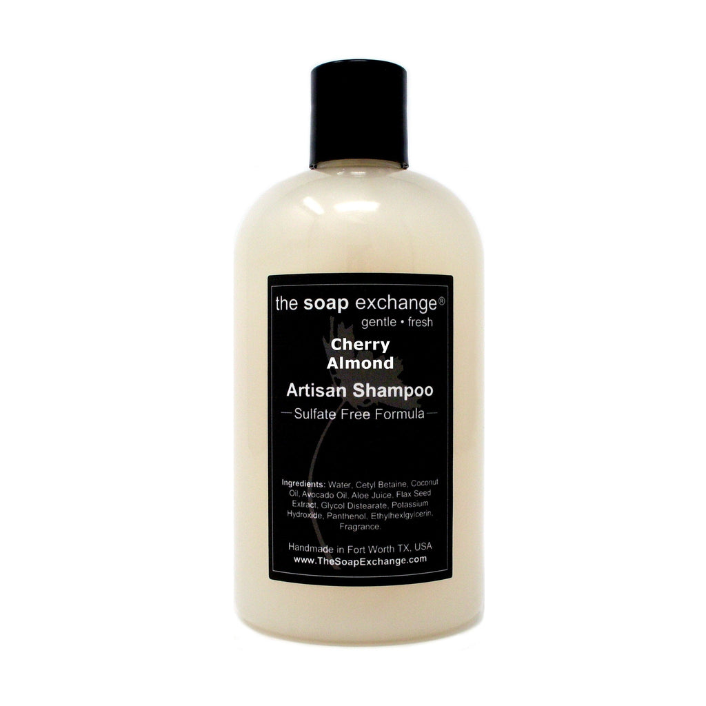 The Soap Exchange Hair Shampoo – Cherry Almond Scent | Natural Artisan Hair Care, USA Made