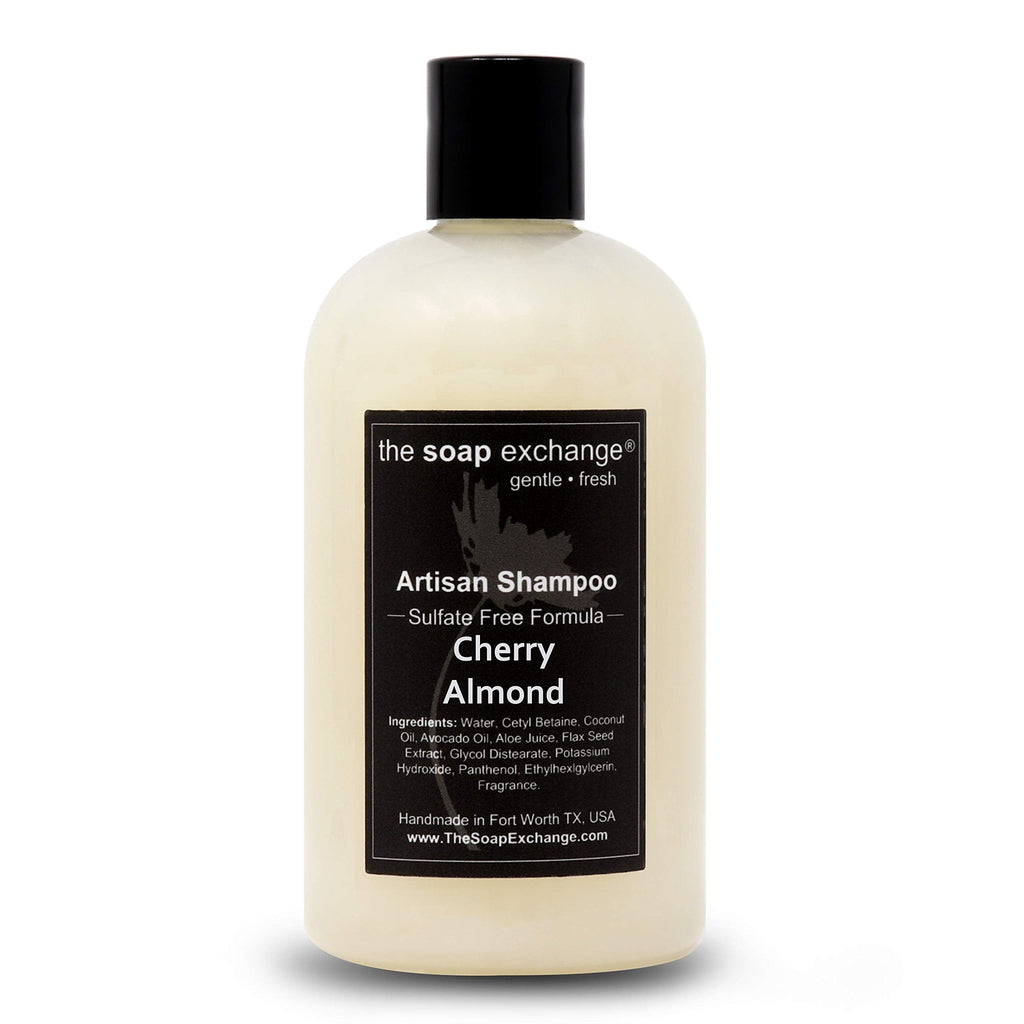 The Soap Exchange Hair Shampoo – Cherry Almond Scent | Natural Artisan Hair Care, USA Made