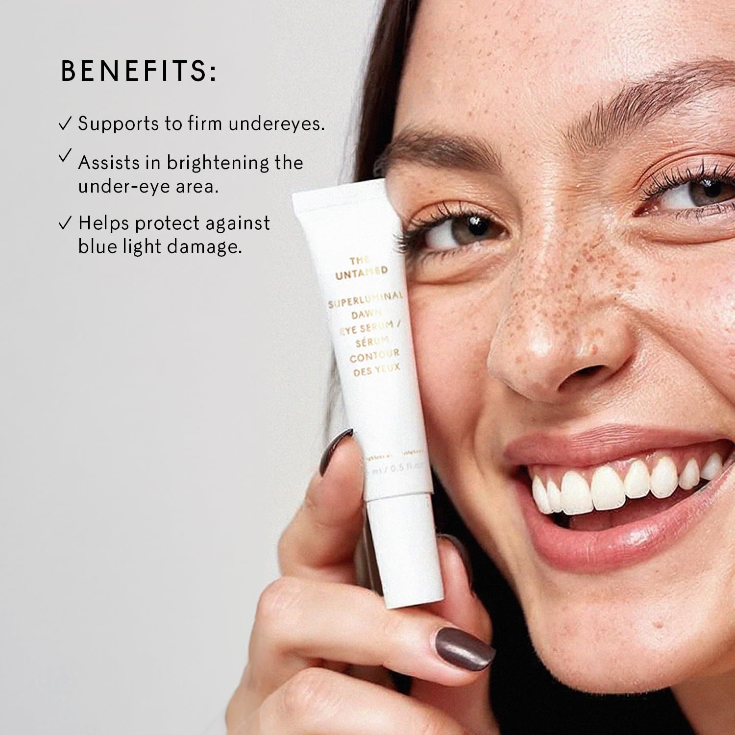 The Untamed Superluminal Dawn Eye Serum – Brightening & Hydrating Under-Eye Care with Vitamin C, Poppy Flower & Cocoa Seed (1 fl oz)