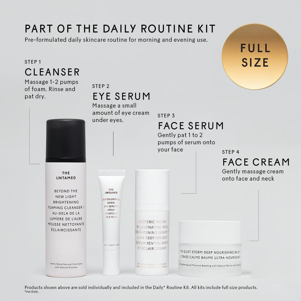 The Untamed Superluminal Dawn Eye Serum – Brightening & Hydrating Under-Eye Care with Vitamin C, Poppy Flower & Cocoa Seed (1 fl oz)