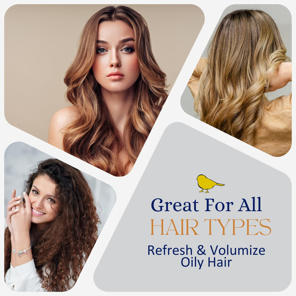 Yellow Bird Dry Shampoo Powder – Natural & Organic, Non-Aerosol, Vegan for All Hair Colors