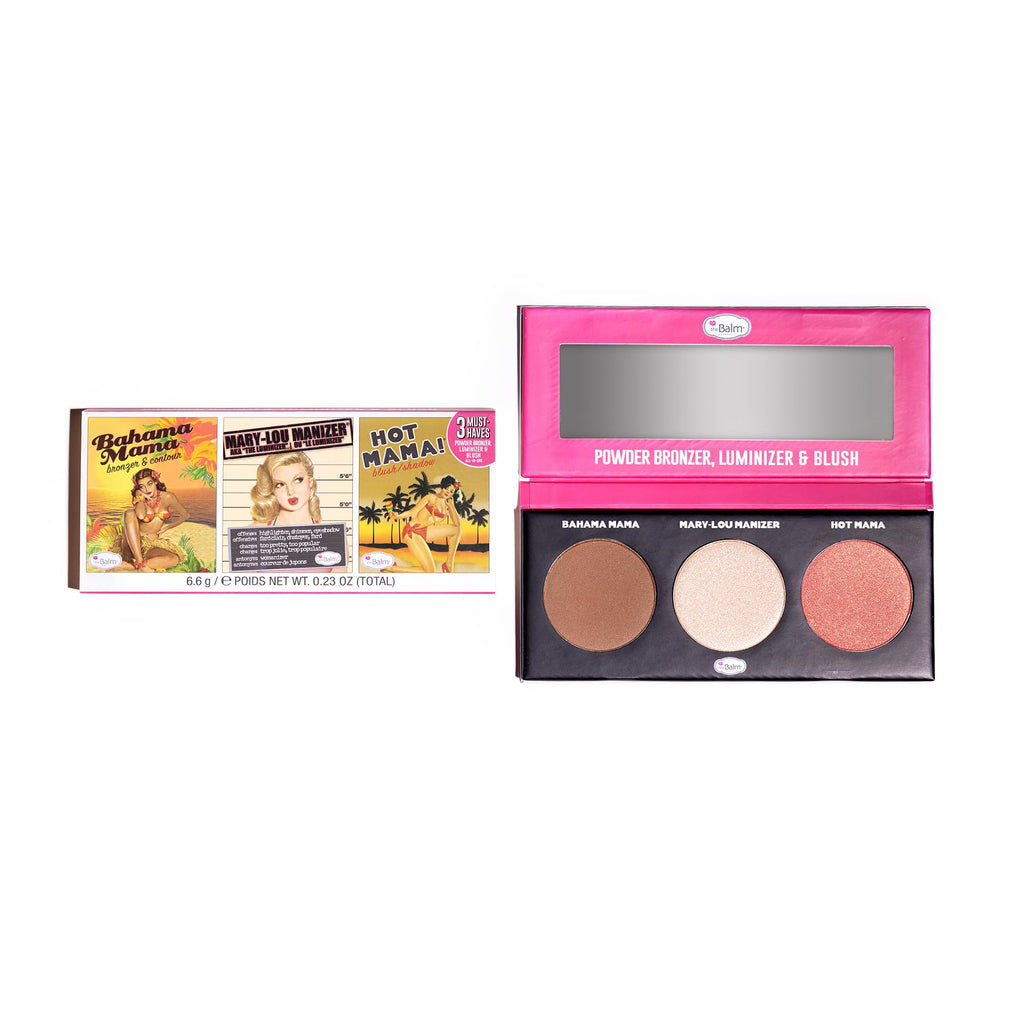 theBalm Must Haves Powder Trio — Bronzer, Highlighter & Blush Palette