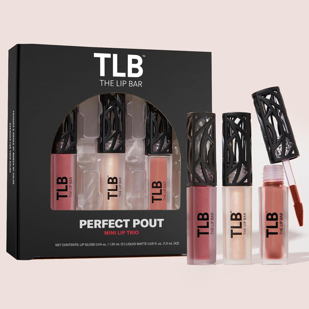 The Lip Bar Perfect Pout Mini Lip Trio: Bawse Lady Matte, Trophy Wife Gloss Up, Gamechanger Gloss Up
