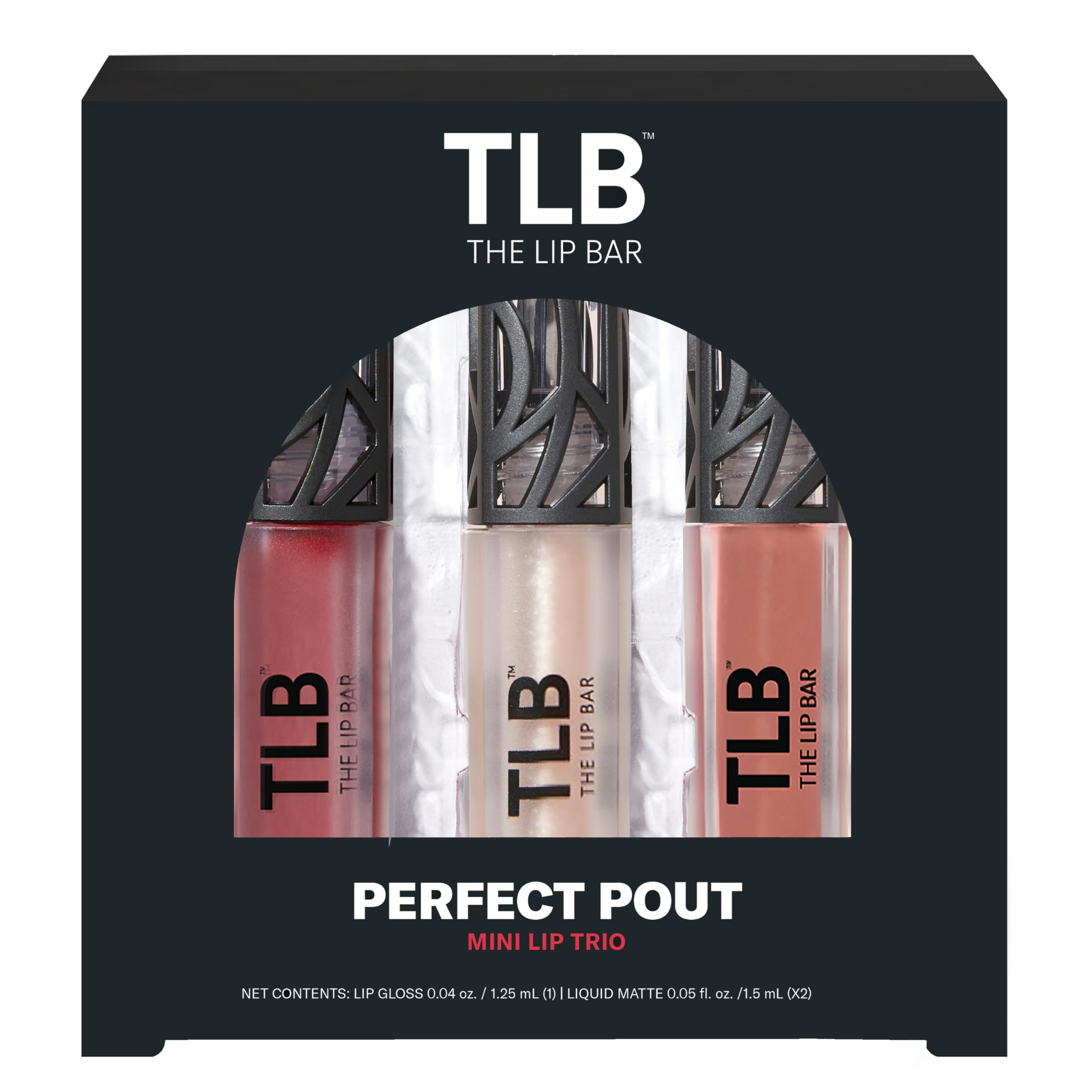 The Lip Bar Perfect Pout Mini Lip Trio: Bawse Lady Matte, Trophy Wife Gloss Up, Gamechanger Gloss Up