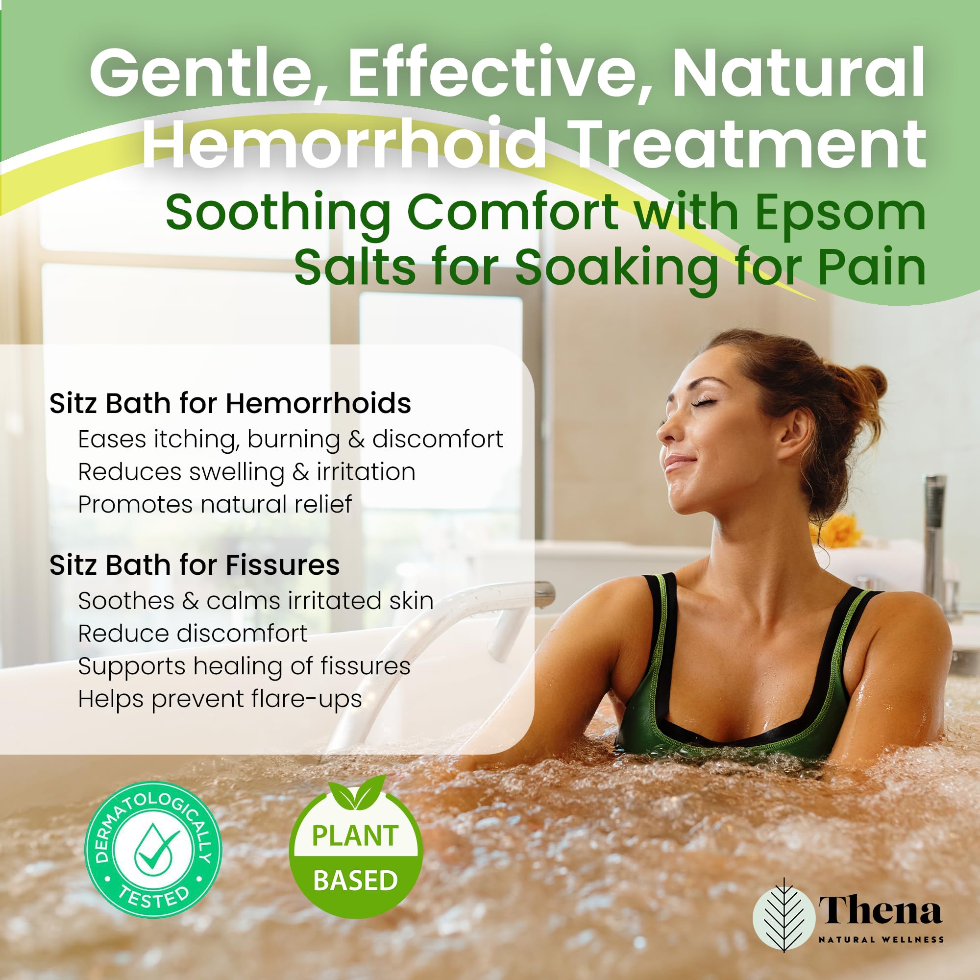 THENA Natural Wellness Organic Sitz Bath Soak for Postpartum Care | Postpartum Essentials