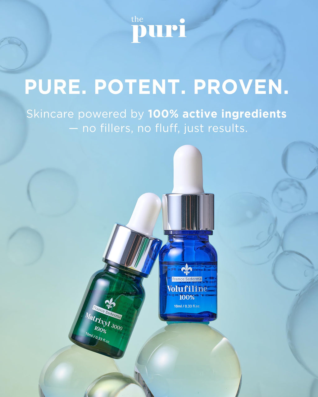 THEPURI Matrixyl 3000 Peptide Serum – Gentle Anti-Aging Booster, DIY Mix-In (0.33 fl oz)
