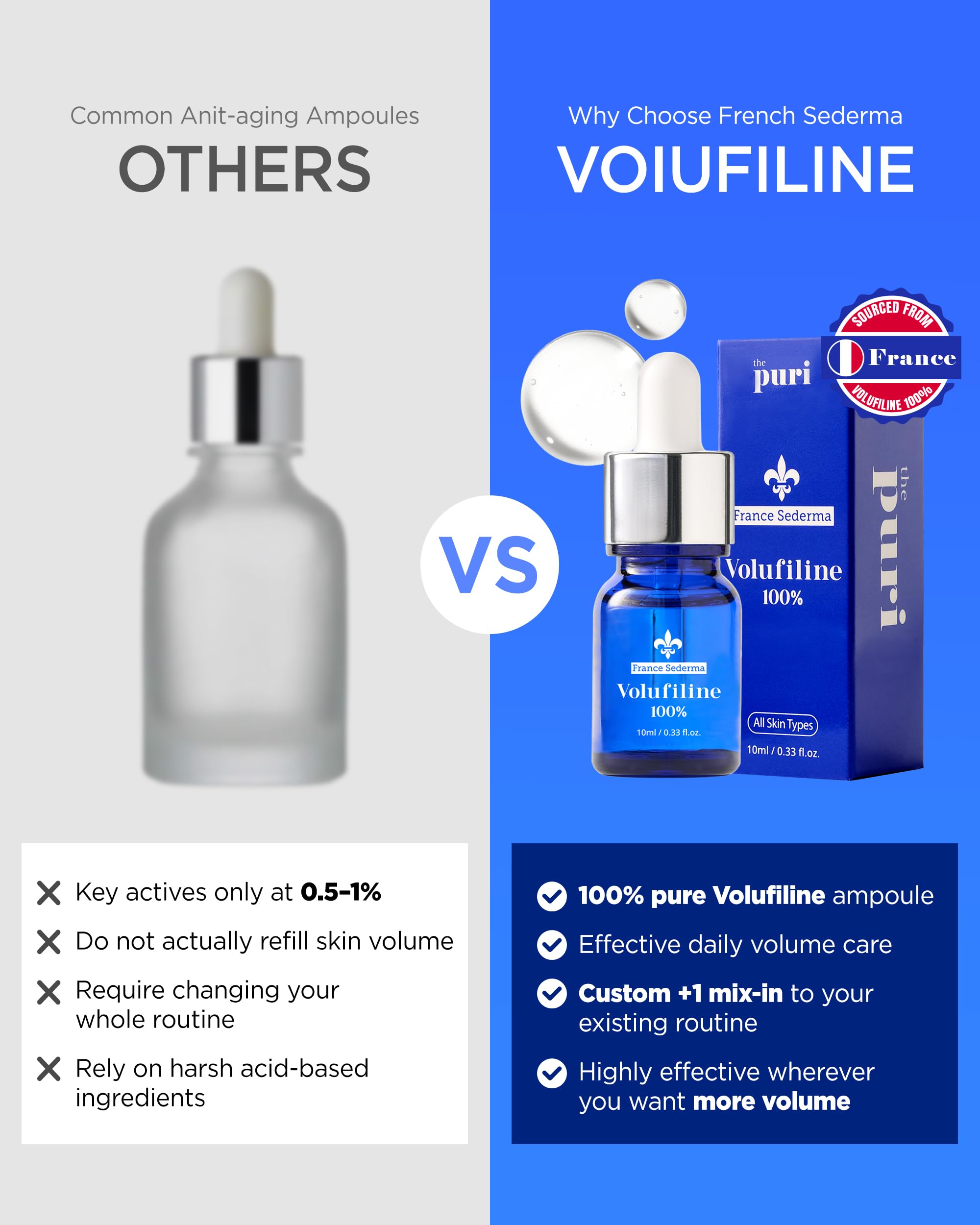 THEPURI Volufiline Booster Serum 3-Pack (30ml) – Plump-Looking Skin