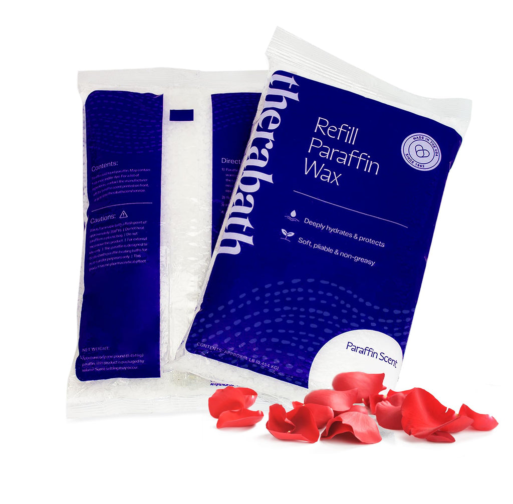 Therabath Paraffin Wax Refill - Rose Petal - Thermotherapy for Hands, Feet & Body - Made in USA, 6 lb